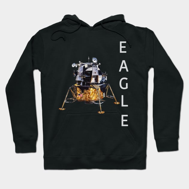 Nasa Apollo  Missions Eagle 1 Moon Landings Hoodie by Dirty Custard Designs 